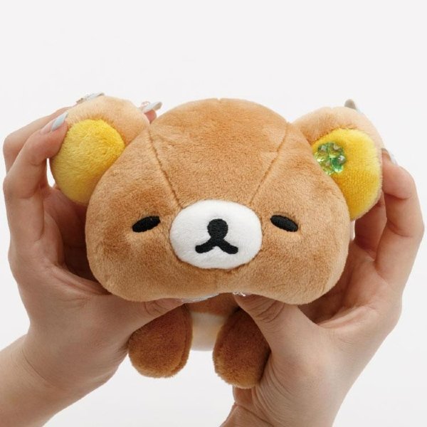 Rilakkuma: Chairoikoguma's Kumakyun Days Lying Down Mochi Mochi Squishy Plush (Kiiroitori)