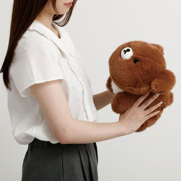 Rilakkuma: Chairoikoguma's Kumakyun Days Crawling Plush Toy (M) Koguma