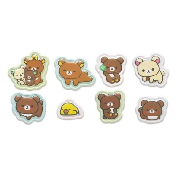 Rilakkuma Character Mix Sticker Bits Blue Chairoikoguma Goods Sticker