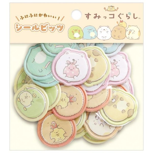 Monchhichi UruChuru Pop Stickers - Black and white