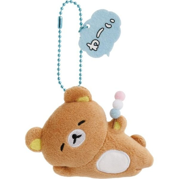 Rilakkuma : Yuruyuru Pokapoka Warm and Cozy Hanging Plush Badge