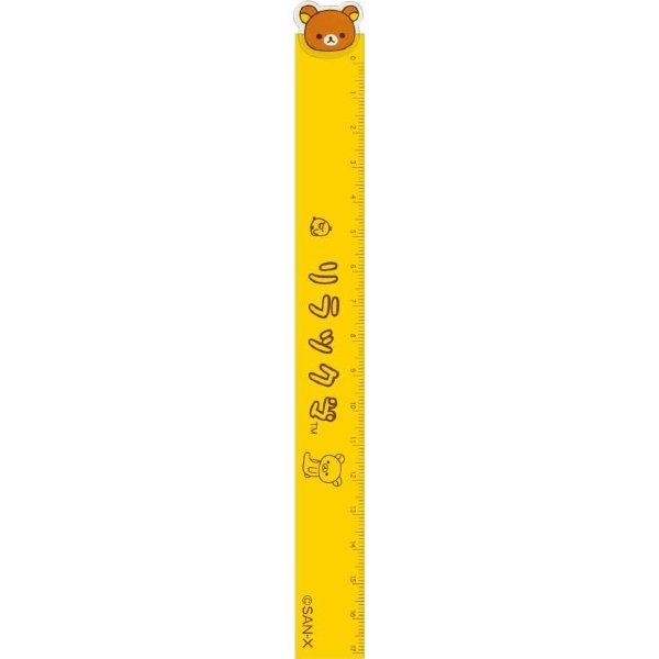 Rilakkuma : Yellow Mascot Ruler 17cm