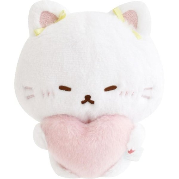 Kouhai-chan : Love My Favorite Idol Pink Heart Yellow Ribbon Plush Toy