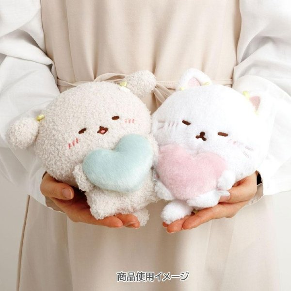 Kouhai-chan : Love My Favorite Idol Pink Heart Yellow Ribbon Plush Toy