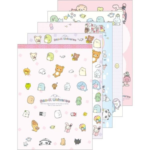 Universe San-X Town Characters A6 Notepad set