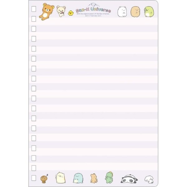 Universe San-X Town Characters B6SP Notebook