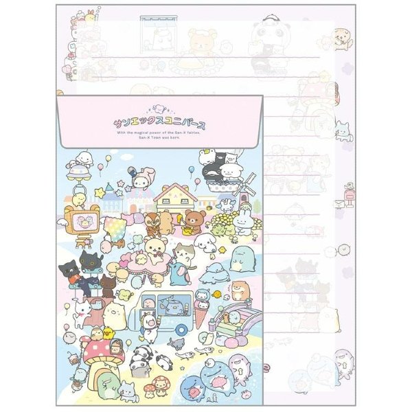 Universe San-X Town Characters Letter Envelope Set