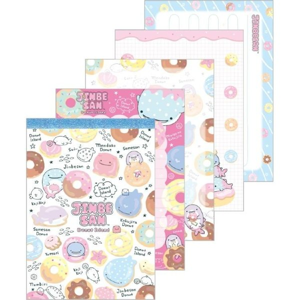 Jinbesan and Donut Island A6 Notepad set