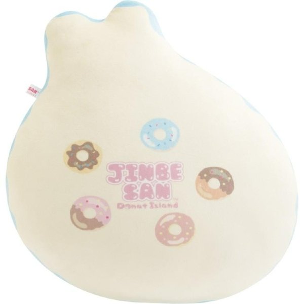 Jinbesan and Donut Island Super Mochimochi Cushion