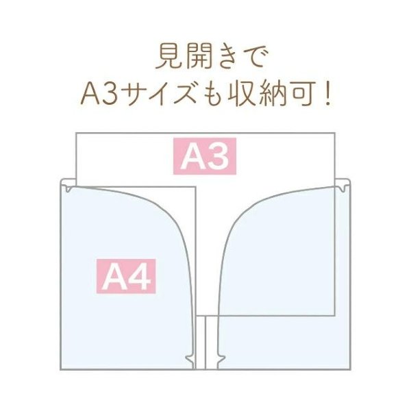 Rilakkuma : Chairoikoguma's Kumakyun Days 10 Pockets A4 Clear Holder