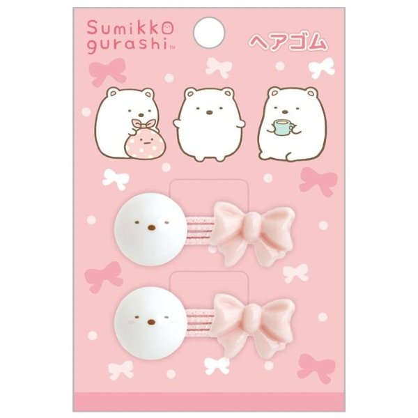 Rilakkuma : 3D Ribbon Face Soft Mascot Hair Tie