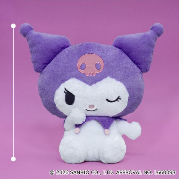 Sanrio Kuromi Super Big Plush Toy, Pompous Wink