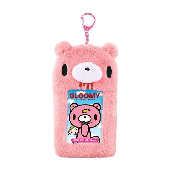 Gloomy Bear Plush Photo Card Key Chain (Pink)