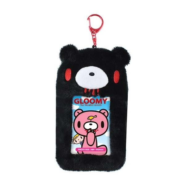 Gloomy Bear Plush Photo Card Key Chain (Black)