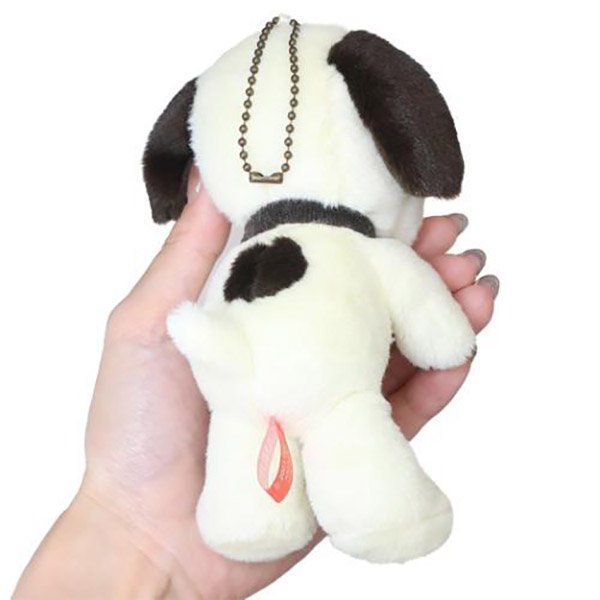 Snoopy Mascot Fluffy Mini Plush Toy with Ball Chain