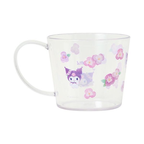 Kuromi : Watercolor Flower Clear Mug