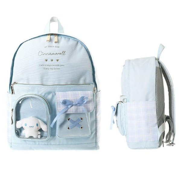 Cinamoroll 2-Pocket Backpack with Plush Toy