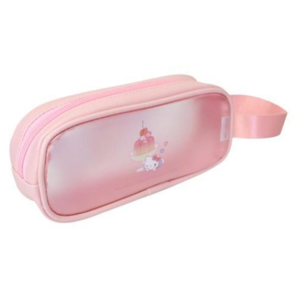 Hello Kitty Matte Clear Pencil Bag with Handle
