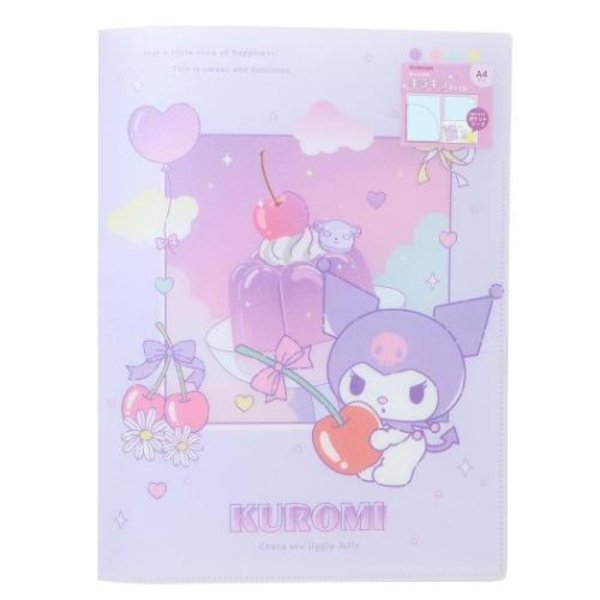 Kuromi : Dessert Jelly Pocket A4 Clear File Folder