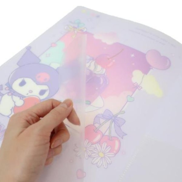 Kuromi : Dessert Jelly Pocket A4 Clear File Folder