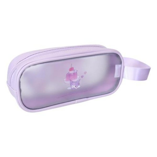 Kuromi Matte Clear Pencil Bag with Handle