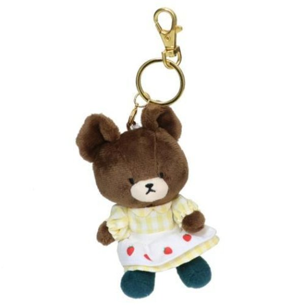 The Bears' School Strawberry Charm Mascot Apron keychain