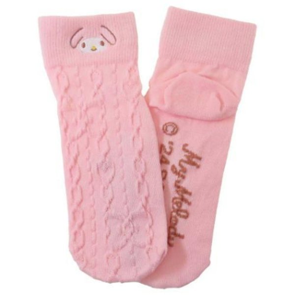 My Melody : Face Pink Crew Socks