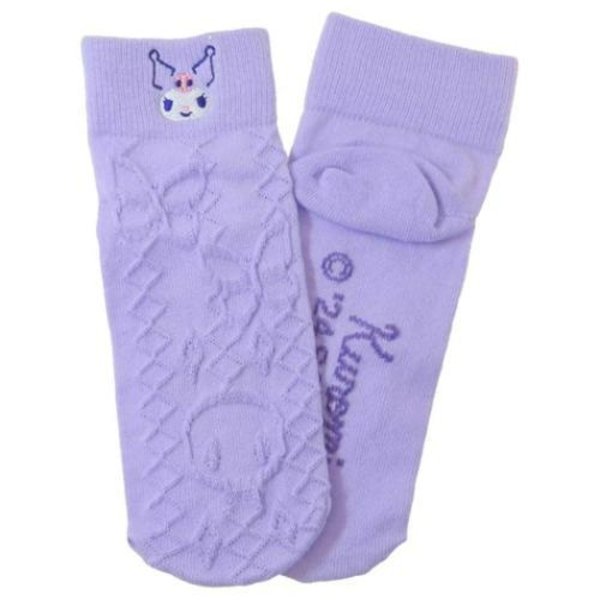 Kuromi : Face Light Purple Crew Socks