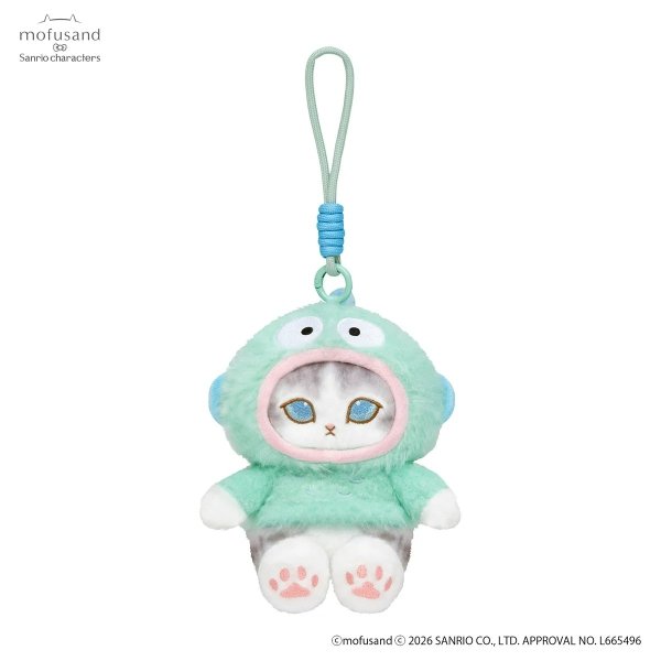 Mofusand × Hangyodon Squishy Potefuwa Mascot Holder