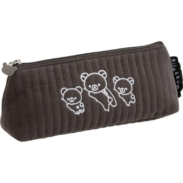 Korilakkuma Full of Strawberry Day pencil bag in pink