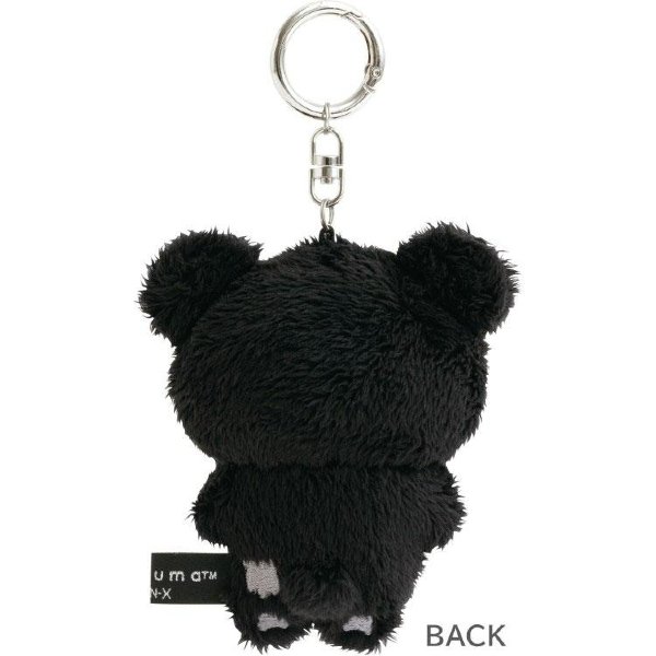 Rilakkuma BASIC MONOCHROME Hanging Plush Toy - Koguma