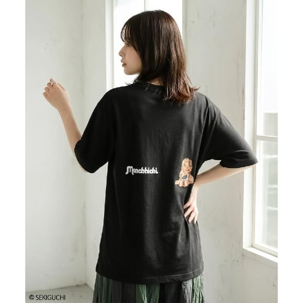 Monchhichi RiCO SUCRE Women's Monchhichi Short-Sleeve T-Shirt (Black Series 2)