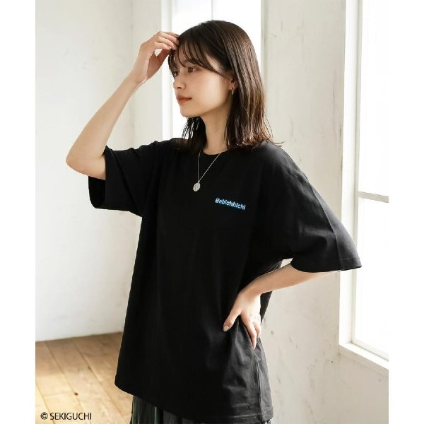 Monchhichi RiCO SUCRE Women's Monchhichi Short-Sleeve T-Shirt (Black Series 1)