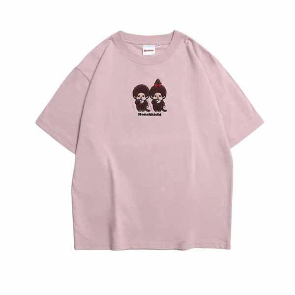 Monchhichi Sagara Embroidery Oversized T-Shirt (Black)