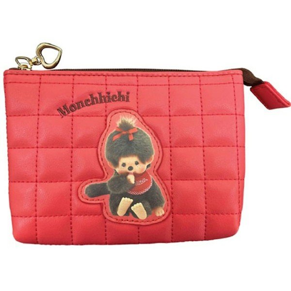 Monchhichi 3 Layer Pouch (red)