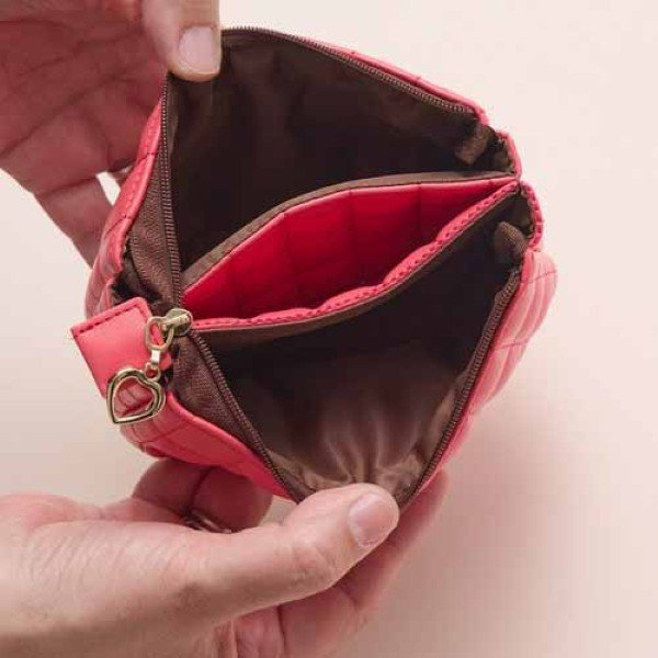Monchhichi 3 Layer Pouch (red)