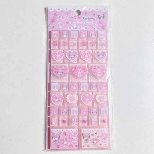 My Melody x Kuromi Tile Stickers