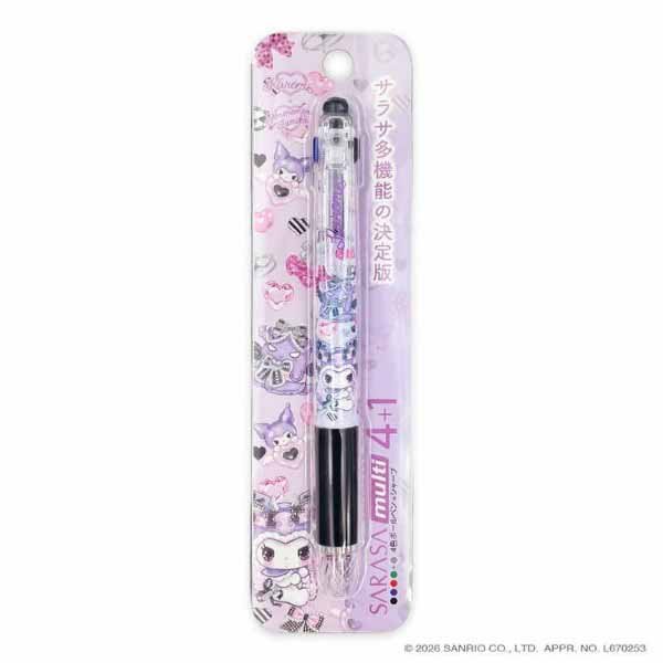 Kuromi Amenomori Fumika Sarasa Multi 4+1 Gel Pen & Mechanical Pencil