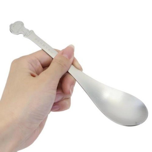Snoopy : Embossed Stainless Steel Spoon (L)