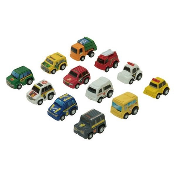 Tatsumiya Exciting Town Playset 2 Pull back Car set