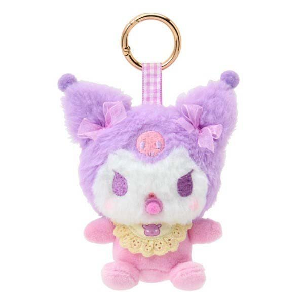 Kuromi : Baby Ribbon Fluffy keychain