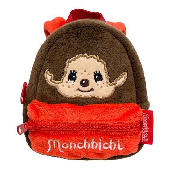 Rilakkuma : Face Fluffy Plush Mini Pouch with Carabiner