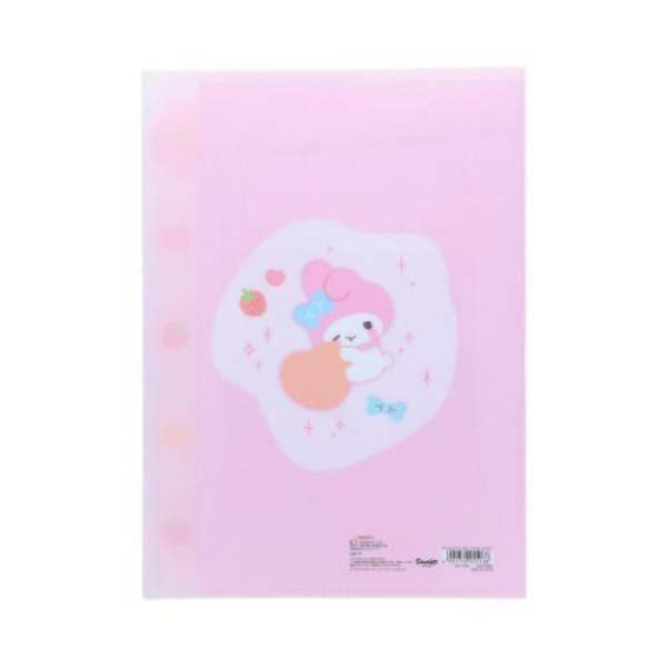My Melody : Marshmallow Pop 5 Pockets A4 Clear File