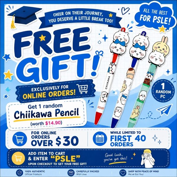Chiikawa Rubber Mascot Mechanical Pencil (Random)