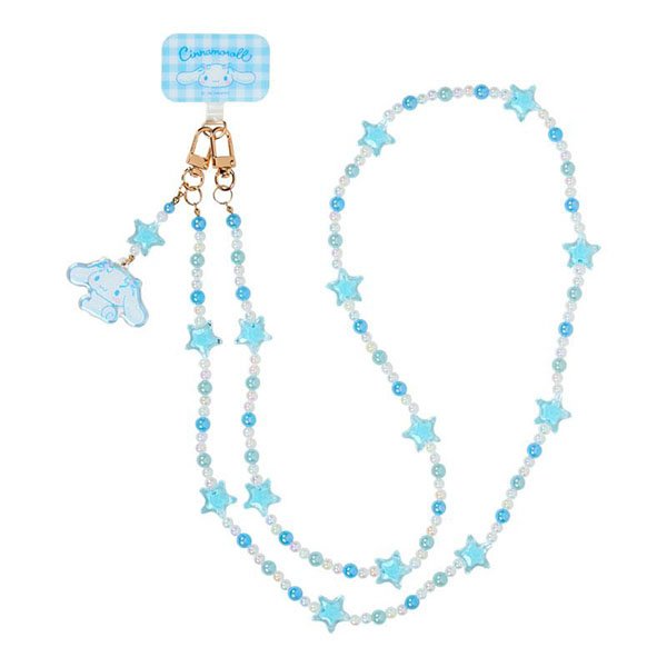 Cinnamoroll : Bead Ribbon Charm Phone Shoulder Strap