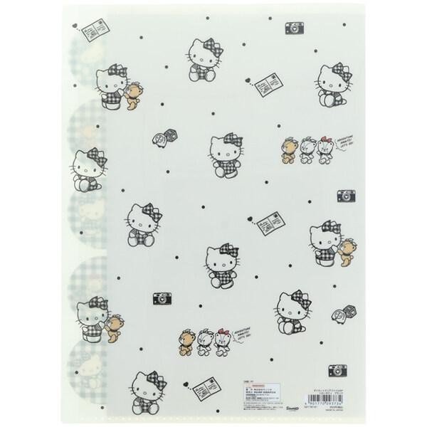 Hello Kitty & Tiny Chum Die-Cut Clear File 5-Pack white