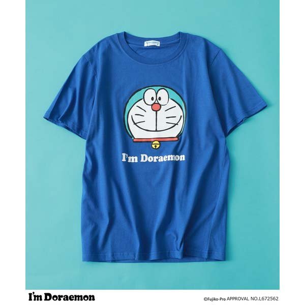 T-shirt "I'm Doraemon" Face Print Short-Sleeve T-Shirt