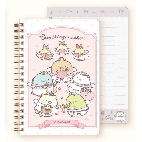 Sumikko Gurashi : Angel and Devil's Tail Notebook (Pink)