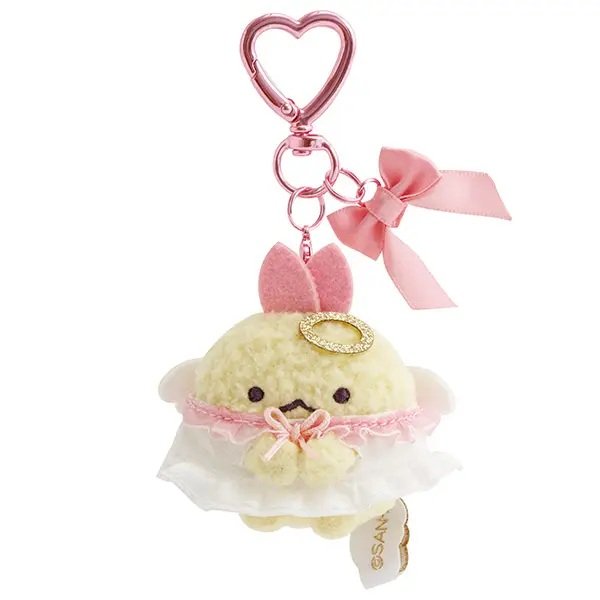 Sumikko Gurashi Angel and Devil's Tail Theme Angel Keychain (shrimp tail)