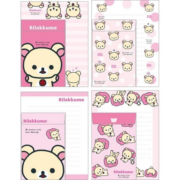 Korilakkuma : Classic Pink Letter Writing Set